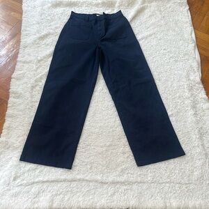 Madewell White House Black Market Dark Pants color blue wide leg